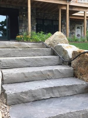 Home bluestone entry steps